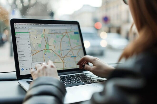 Recherche de parking en ligne