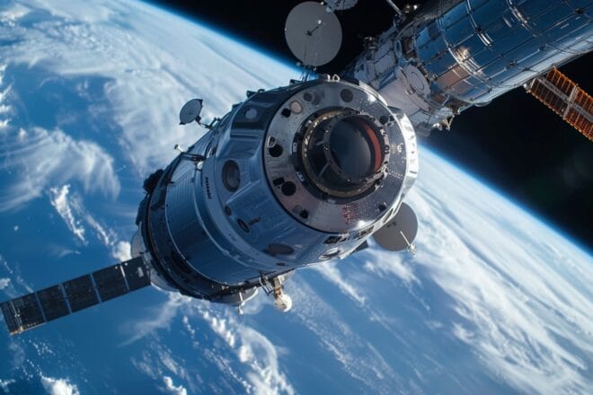 Image d'illustration. Module spatial iss