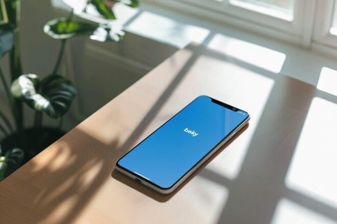 Image d'illustration. Le bleu du réseau social Bluesky