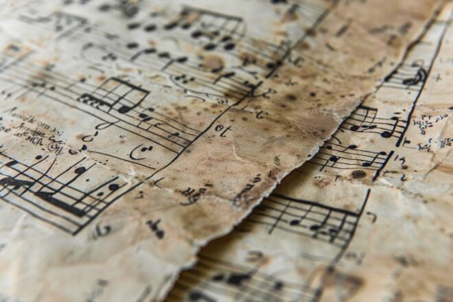 Image d'illustration. Musique partition