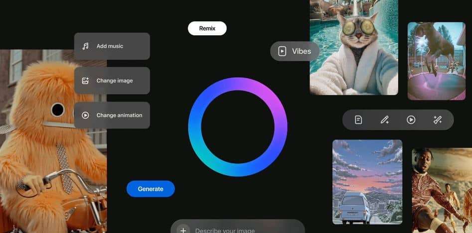 Meta défie TikTok avec Vibes
