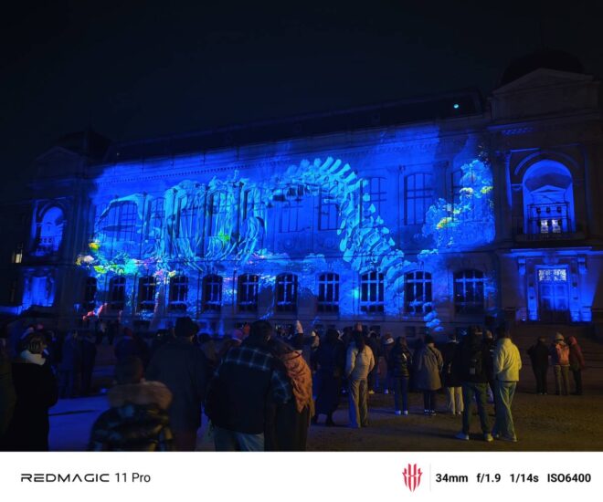 Photo de nuit prise avec le REDMAGIC 11 Pro