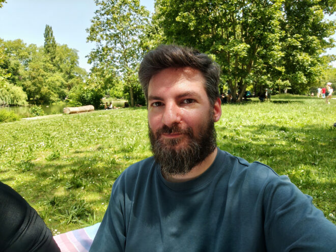 Photo prise avec le capteur avant