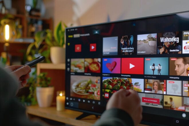 Image d'illustration. Youtube app tv