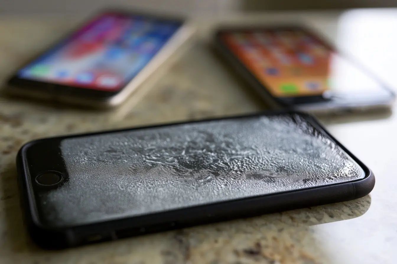 Smartphone choc thermique