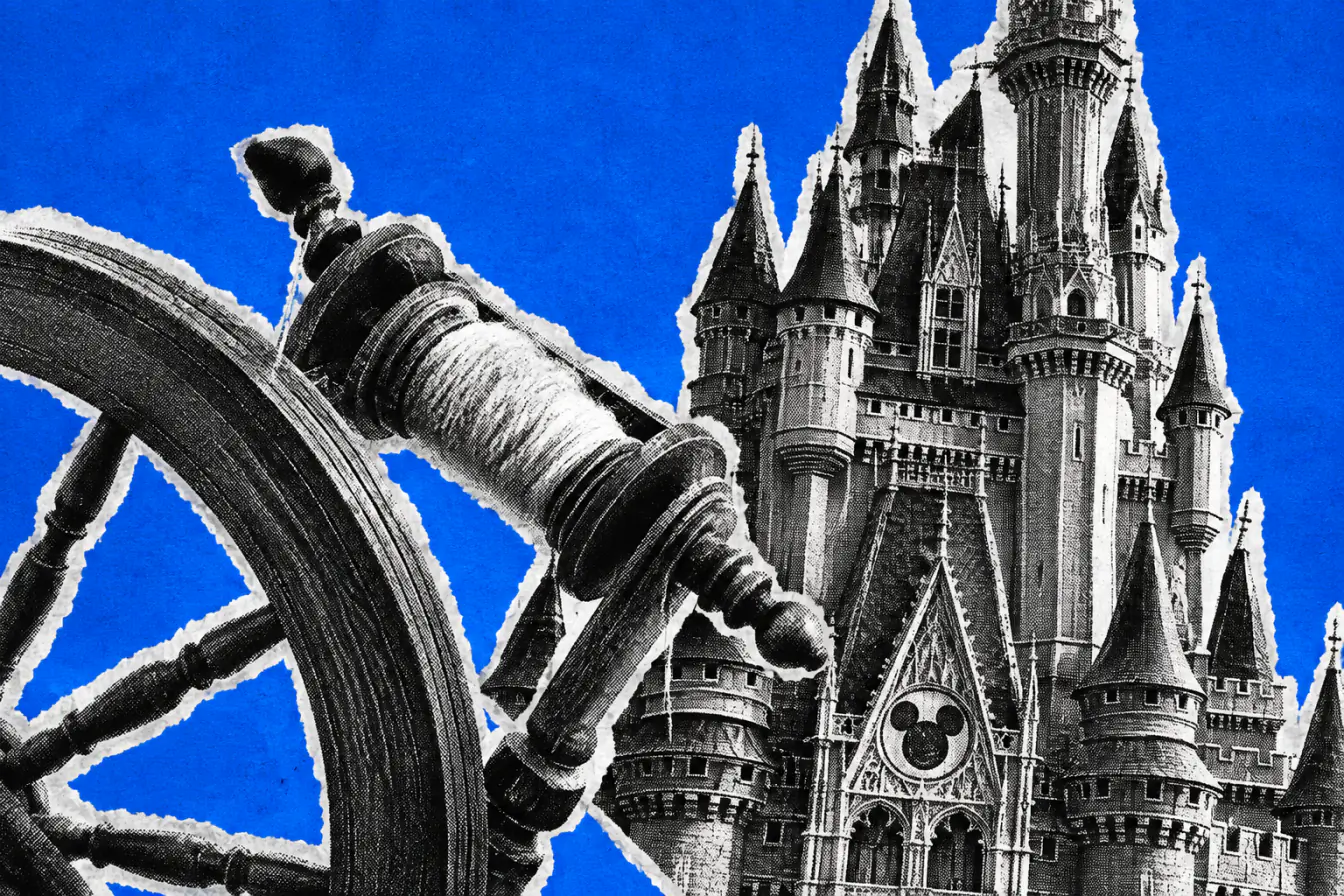 Fuseau serrant le château de Disney