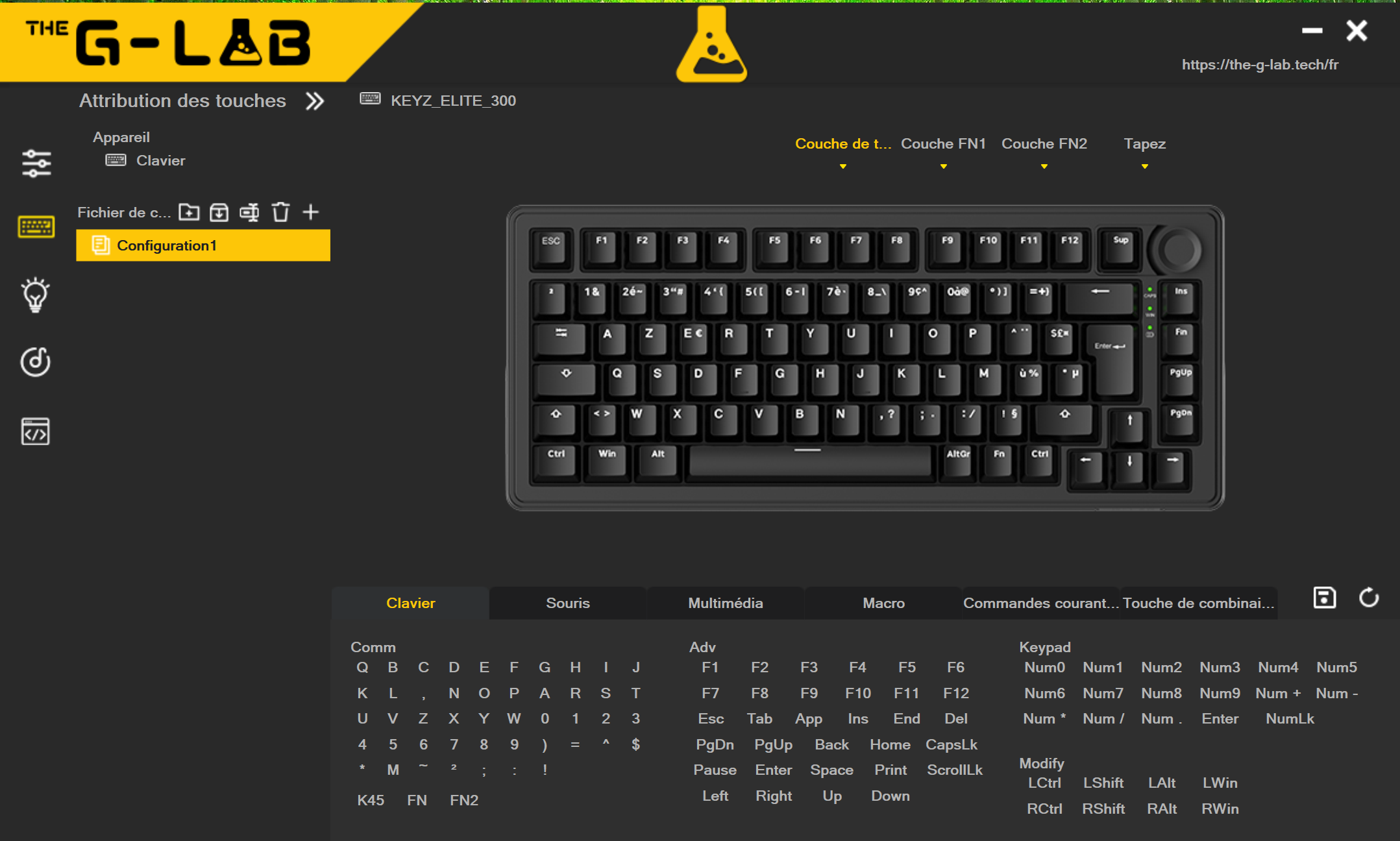 Logiciel du KEYZ Elite 300