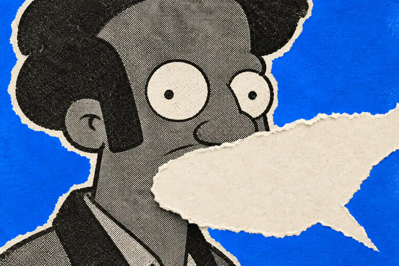 La tête jaune d’Apu Nahasapeemapetilon en